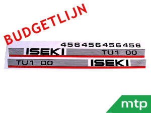 Hood stickers Iseki TU