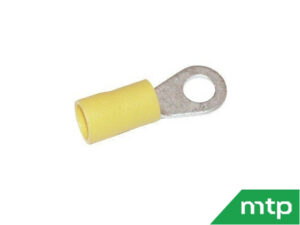 Set of 6 eyelet cable lugs yellow