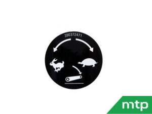 Sticker button lowering speed Shibaura SX21/24