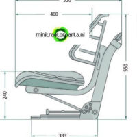 Tractor seat mechanically suspended - Image 5