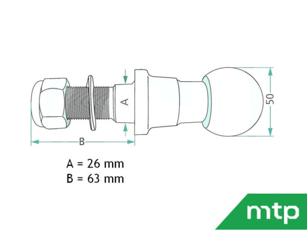 Ball pull pin M22 - Image 2