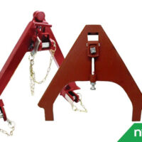 Set of coupling triangle and three-point quick coupler