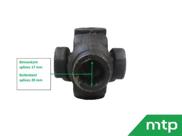 Cross joint 4wd front axle Kubota B - Image 3