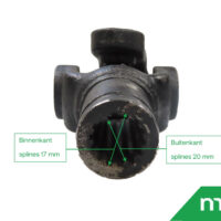 Cross joint 4wd front axle Kubota B5000/5001 - Image 4