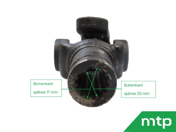 Cross joint 4wd front axle Kubota B5000/5001 - Image 4