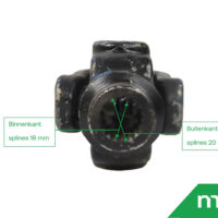 Cross joint 4wd front axle Iseki TU/TX - Image 3