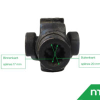 Cross joint 4wd front axle Kubota B/Bulltra - Image 3