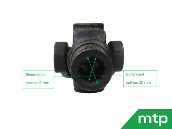 Cross joint 4wd front axle Kubota B/Bulltra - Image 3