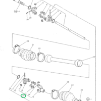 Cross joint 4wd front axle Yanmar F/KE - Image 4