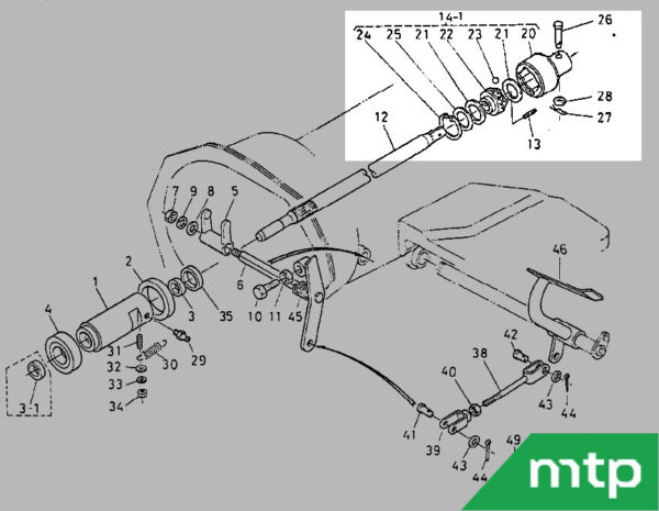 Clutch piece Kubota B - Image 2