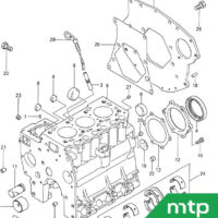 Gasket crankshaft seal Iseki TU1400/1500/1600 - Image 2
