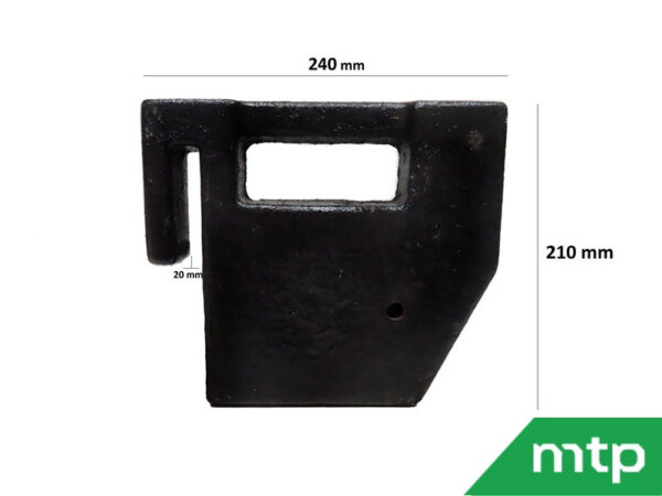 Front weight of mini tractor 13.5 kg - Image 4