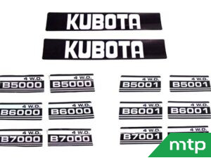 Hood decals Kubota B