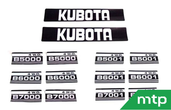 Hood decals Kubota B