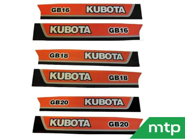 Hood decals Kubota GB