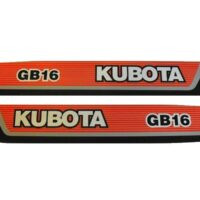 Hood decals Kubota GB - Image 2