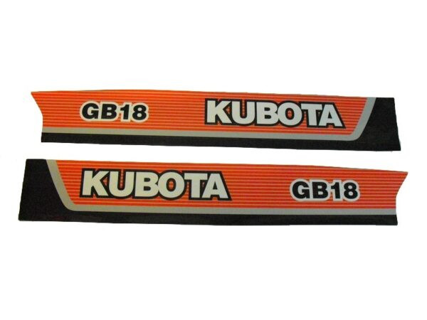 Hood decals Kubota GB - Image 3