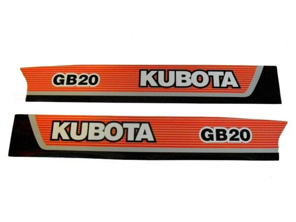 Hood decals Kubota GB - Image 4
