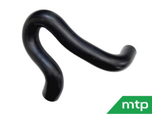 Radiator hose under Kubota BX