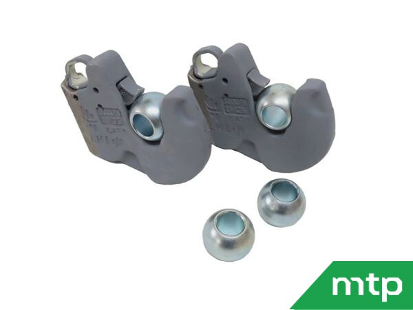 Set of catch hooks + quick change balls cat 1