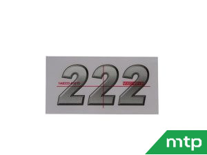 Engine hood decal Yanmar 222 - 1A8333-65610