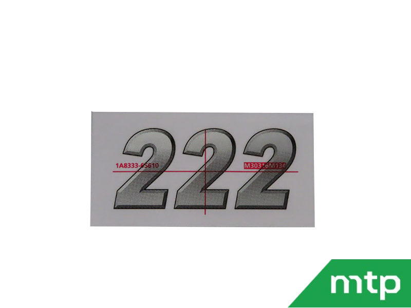 Engine hood decal Yanmar 222 - 1A8333-65610